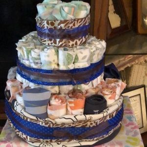 I diaper cakes made to a theme